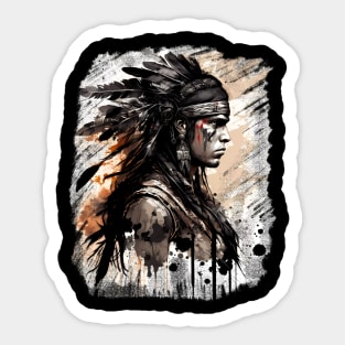 Apache warrior Sticker